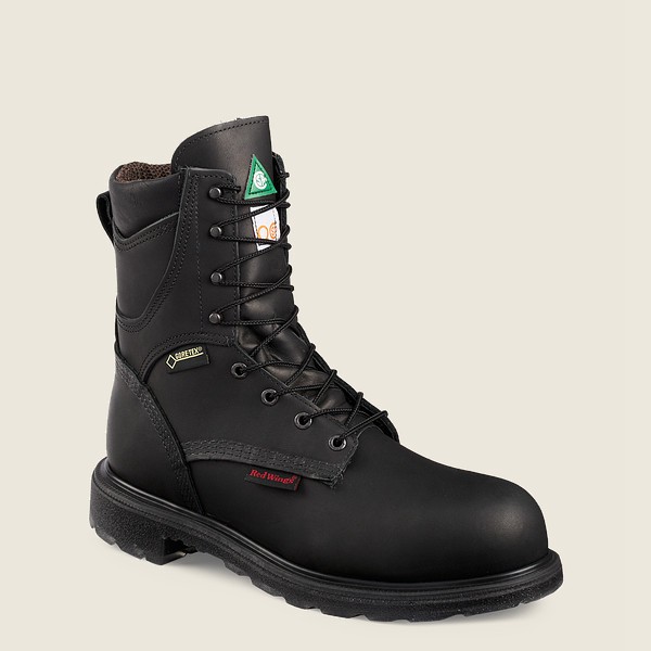 Red Wing Safety Boots Supersole® 2.0 - 8-inch Insulated Waterproof Csa Toe - Black - Mens UCI976145